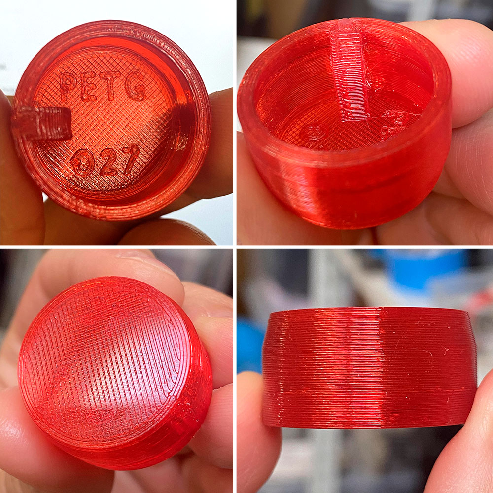Текстура образца пластика после 3D печати