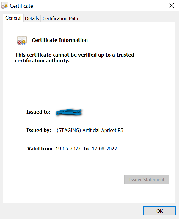 Gitlab certificate