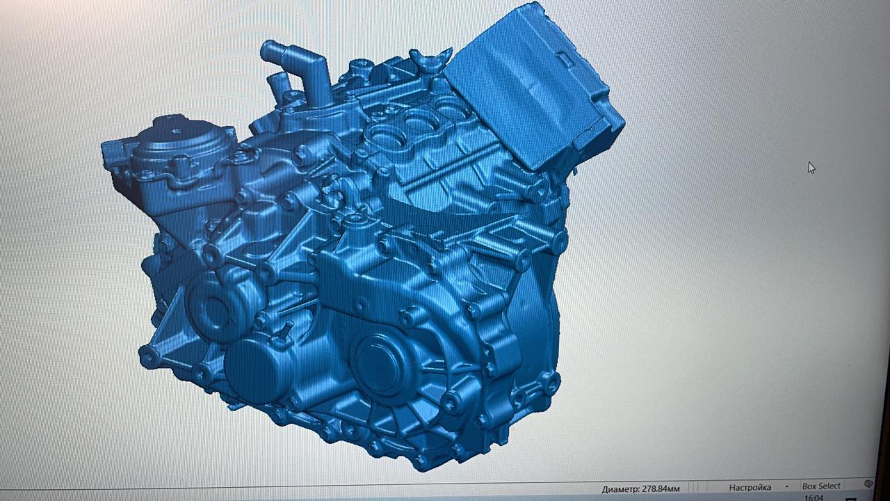 3D сканирование электромотора Nissan Leaf