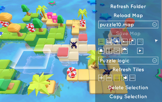 Встроенный редактор карт используется для создания всех уровней игры.