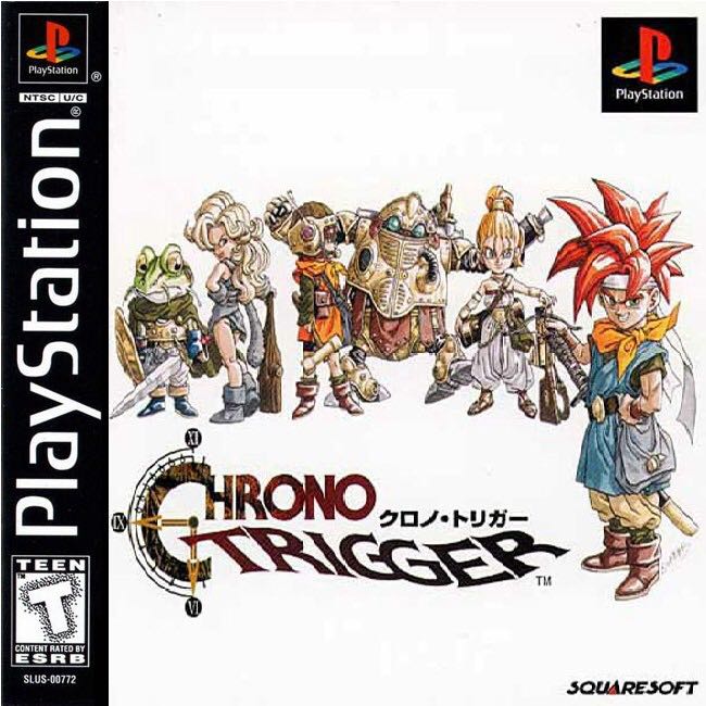 Фотография 1.4 обложка игры Chrono trigger, портированой для игровой приставки PlayStation.