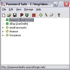 Структура учетных данных в Password Safe