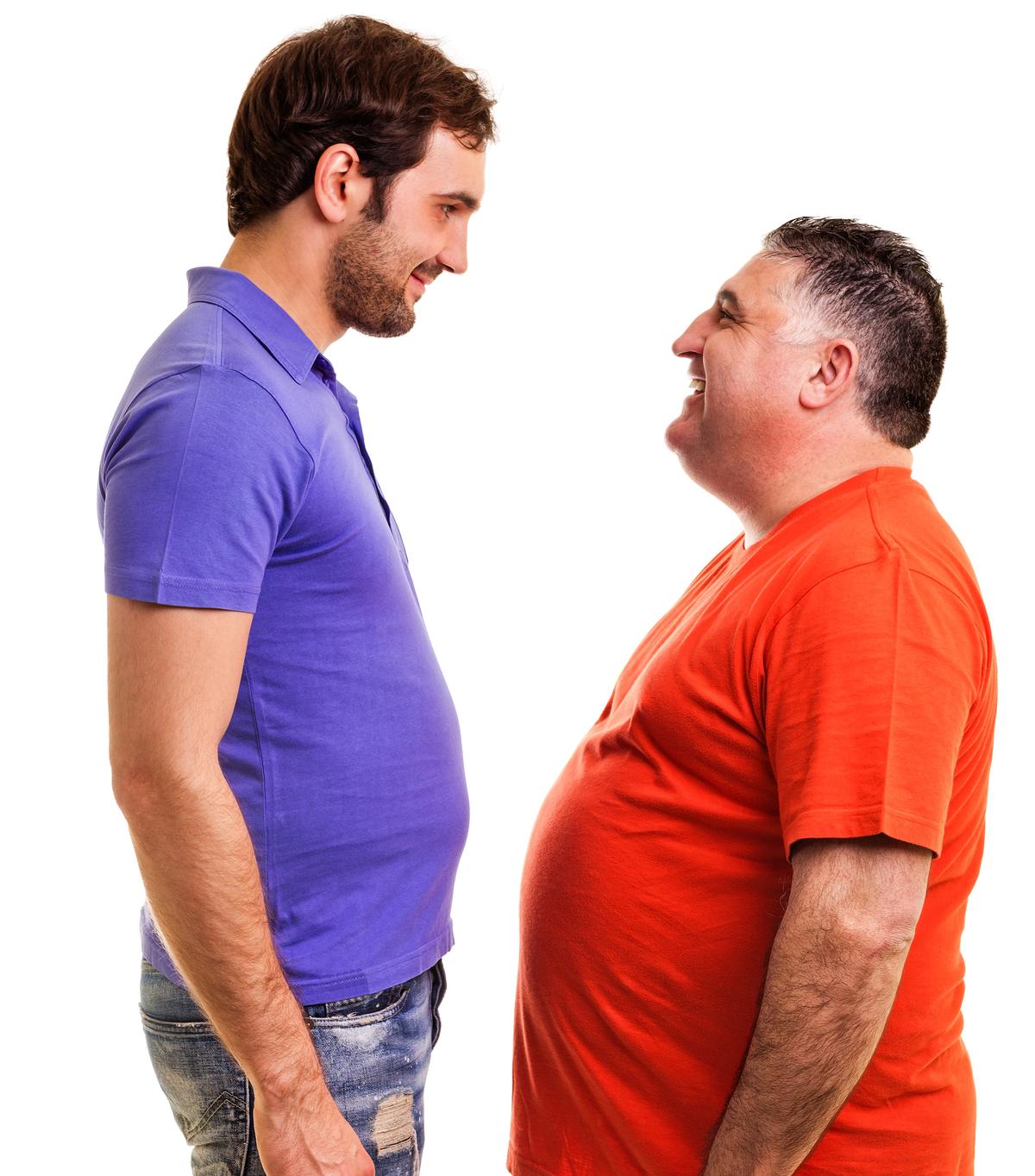 Толстый высокий мужчина. Толстый и худой мужчина. Толстый и стройный мужчина.