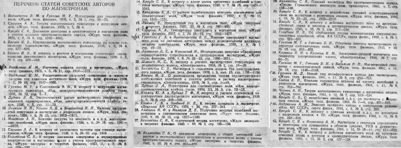 Исследования магнетронов советскими учеными до войны. Всего же было опубликовано свыше 200 статей по всему миру.