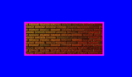 Rectangle with brick texture