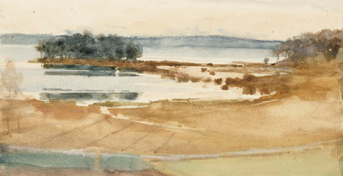 Coast, brown sand.  Albert Edelfelt (1935) [USEUM]