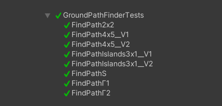 Тесты для класса GroundPathFinder