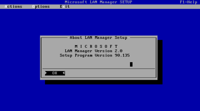 Предварительная версия LAN Manager 2.0