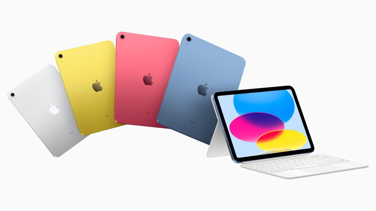 Новый разноцветный стильный базовый iPad 10