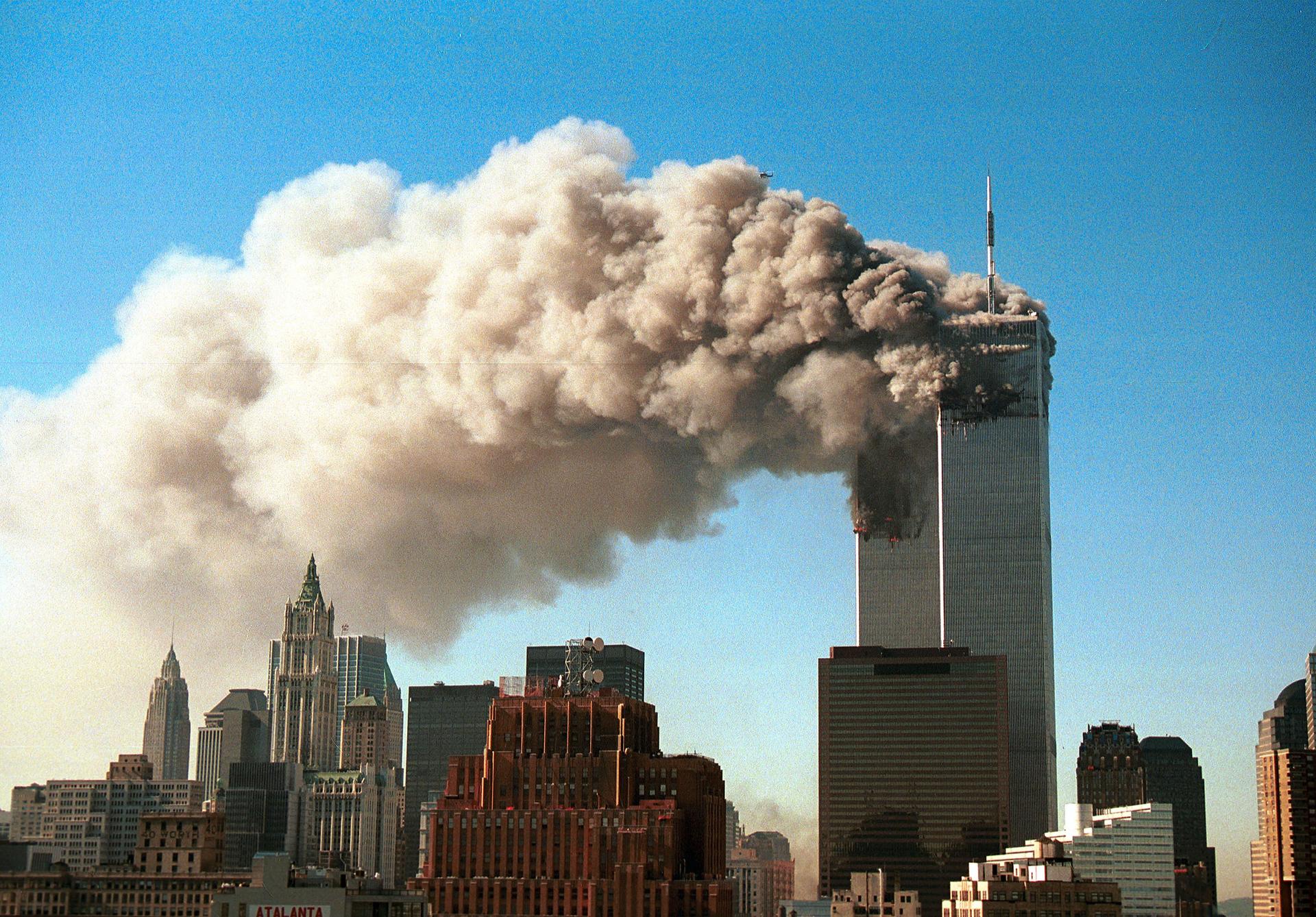 Нижний Манхэттен, Нью-Йорк, 11 сентября 2001 года