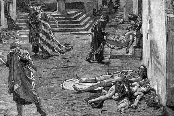 Гюстав Доре Иов чума в Лондоне 1665