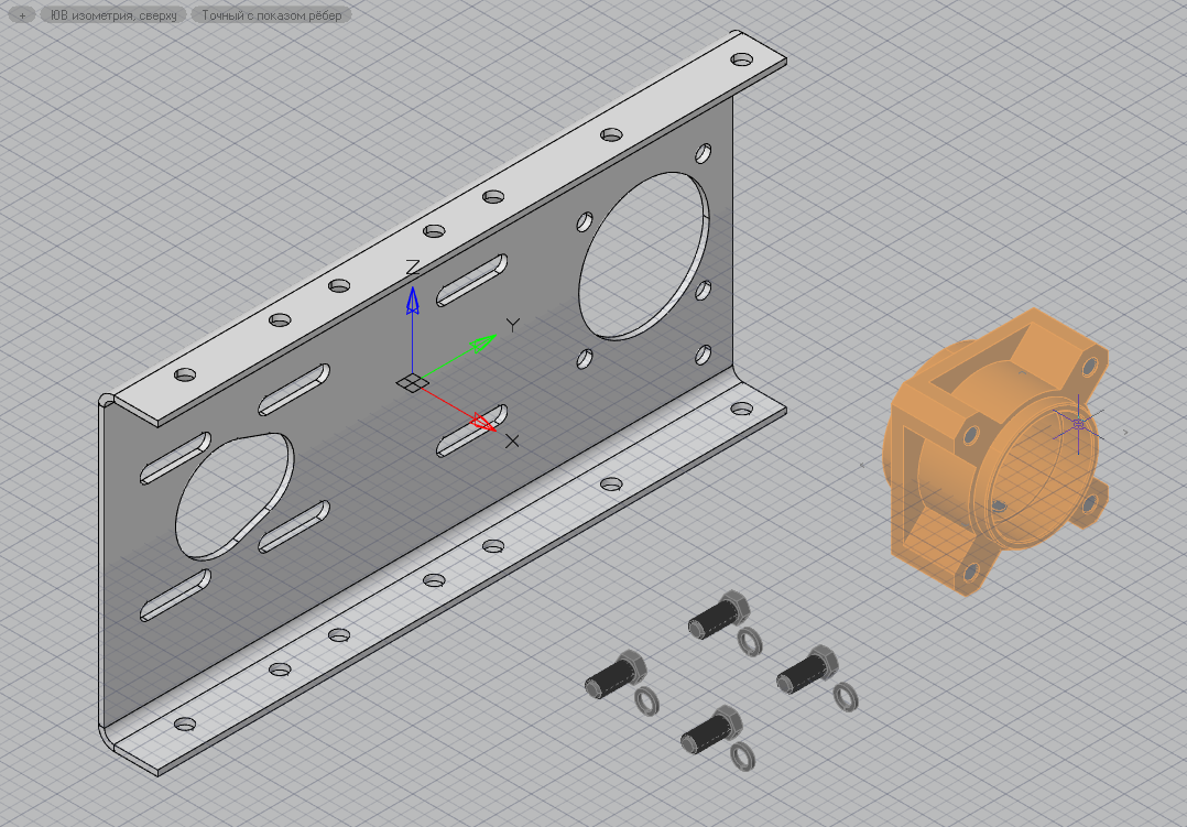 Fig.  25. Plate, glass and fasteners are ready for assembly