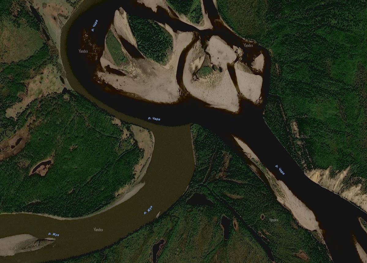 Впадение реки Жуя