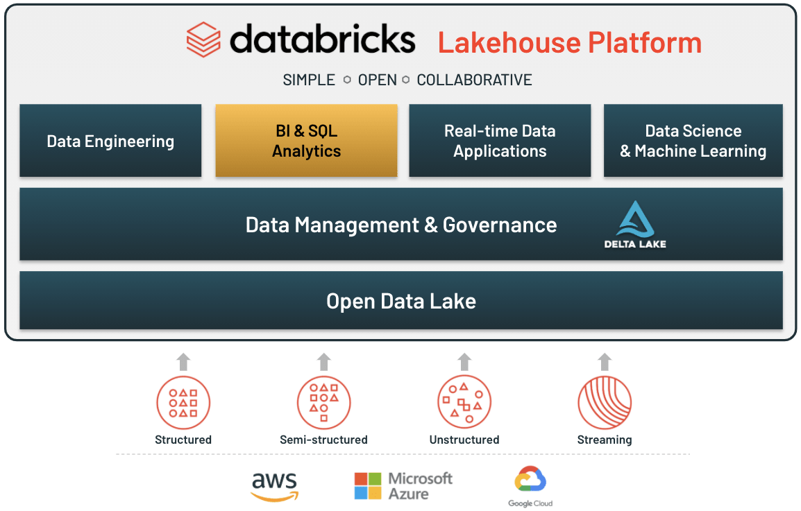 Концептуальная схема платформы данных Databricks 