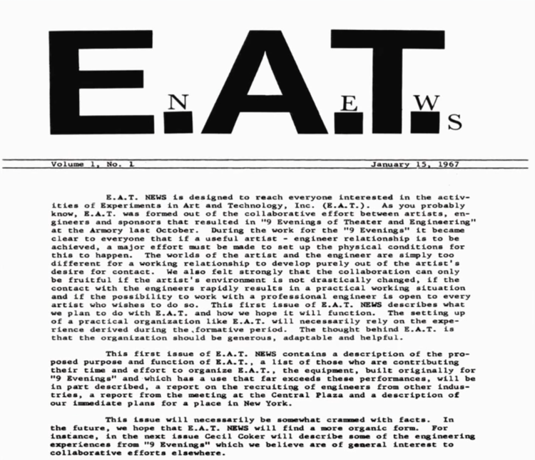 Новости EAT Выпуск 1, 1967 