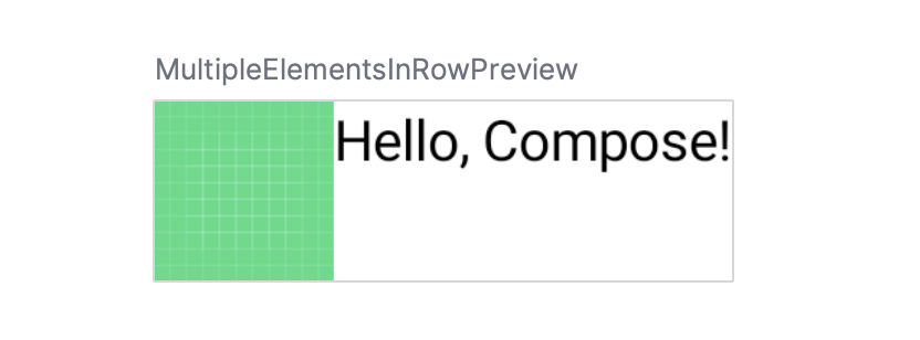 Результат "Preview" выполнения функции "MultipleElementsInRowPreview"