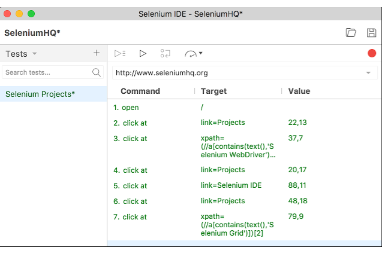 Selenium IDE screenshot - 13 Best Black Box Testing Tools Reviewed For 2024