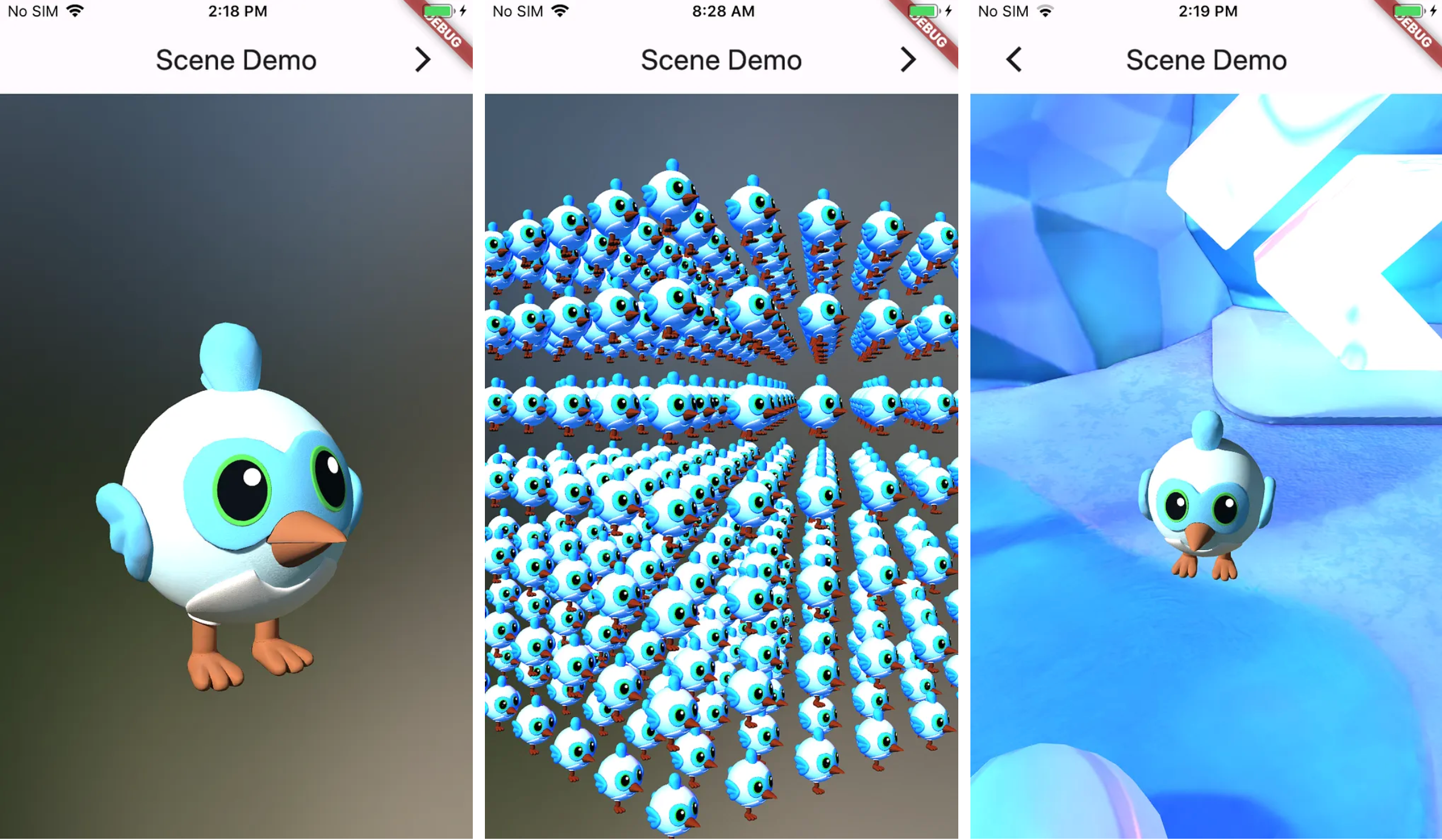 Impeller позволяет Flutter отображать 3D-графику