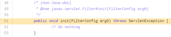 Found empty code section