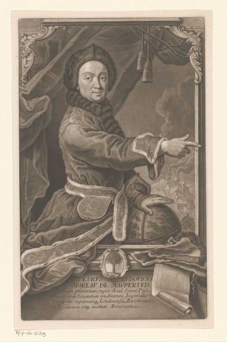 Потрет Мопертюи, 1744 (худ. Johann Jacob Haid).