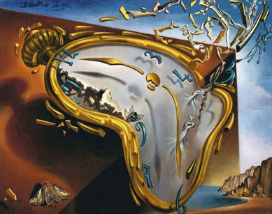Мягкие часы в момент первого взрыва — Сальвадор Дали (1954)