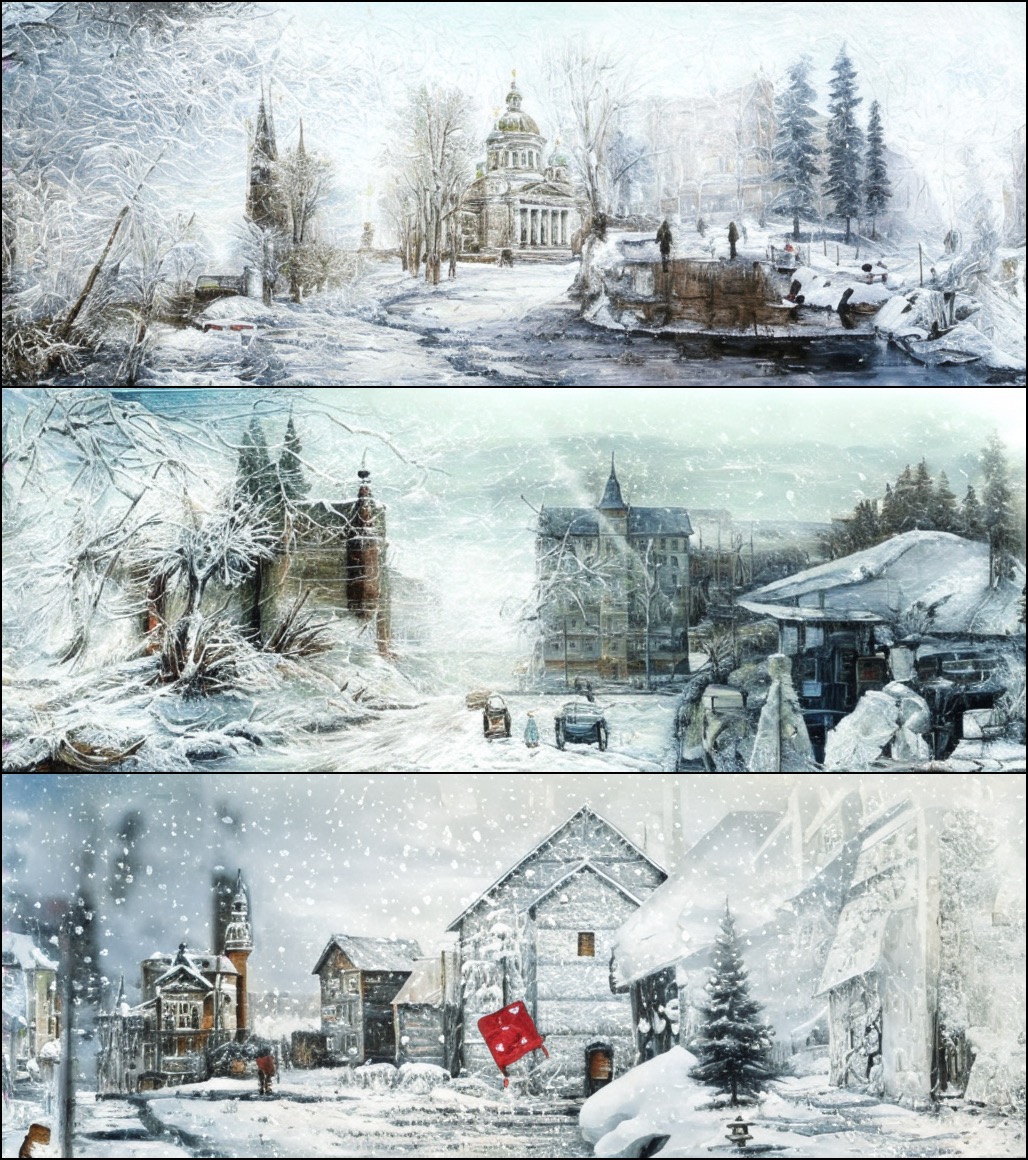 Запрос: «Зимний пейзаж городов Руси»