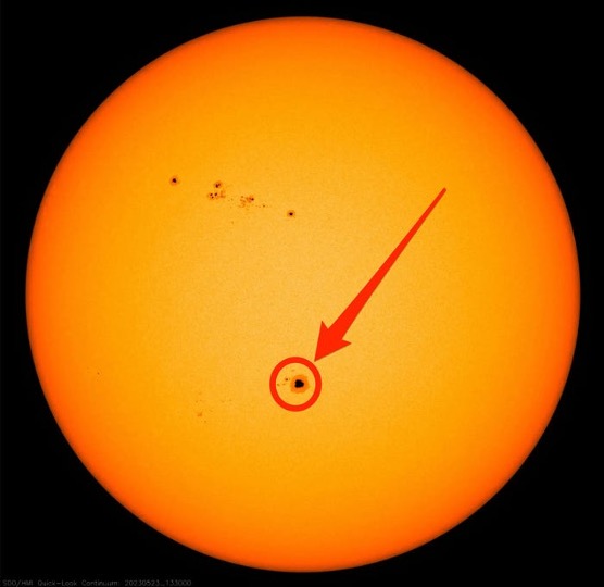 Фото Солнца 23 мая 2023 года. Источник: SDO НАСА