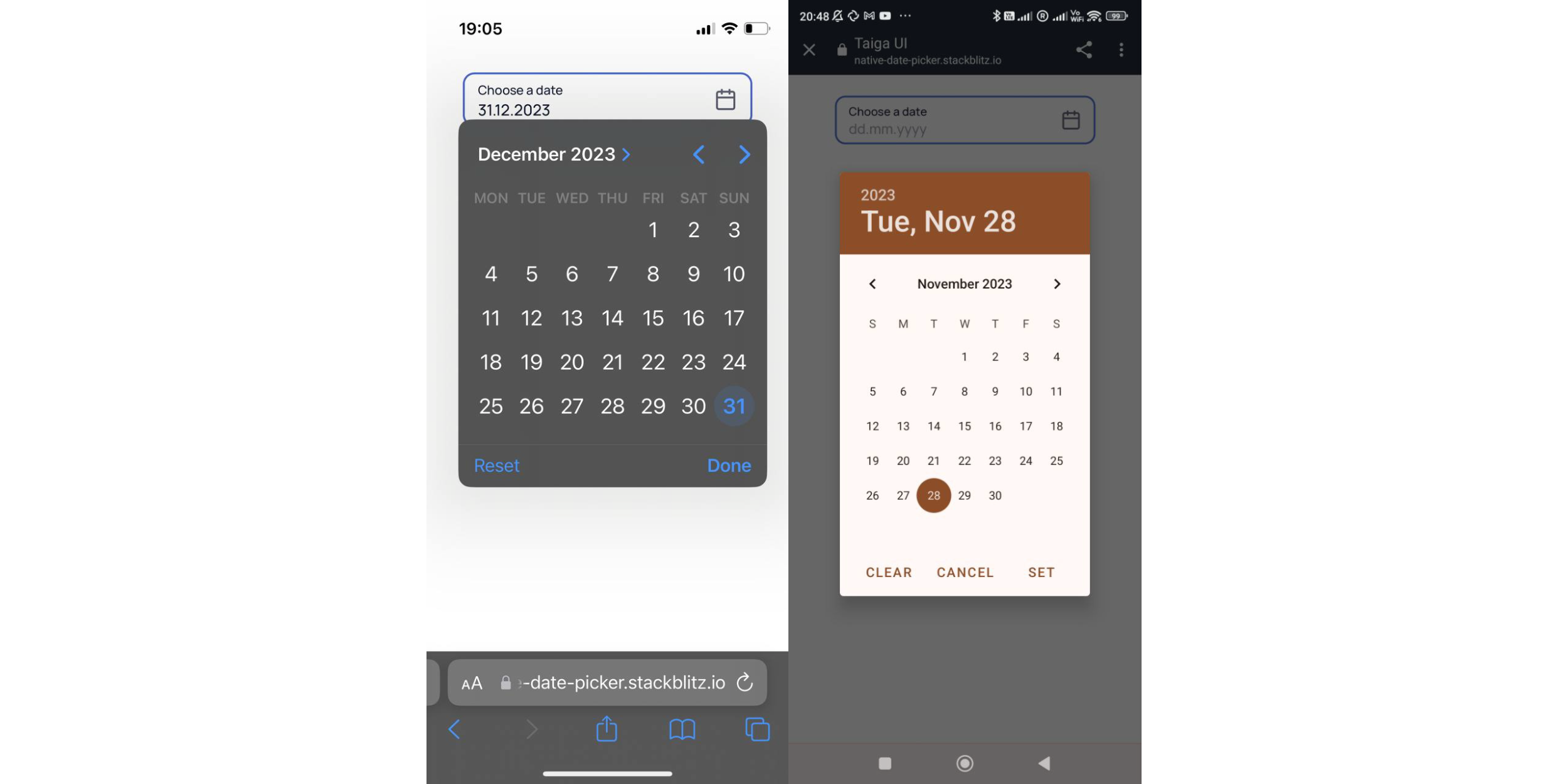 Так будет выглядеть календарь с iOS- и Android-устройств