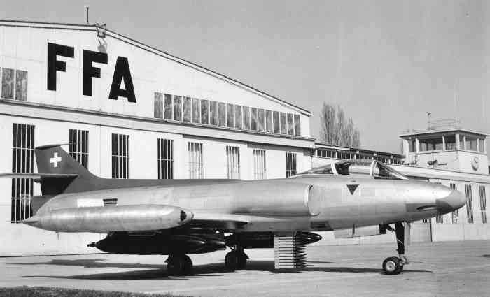 Швейцарский реактивный самолет P-16, для которого Z4 проводил расчеты с 1953 по 1955 год