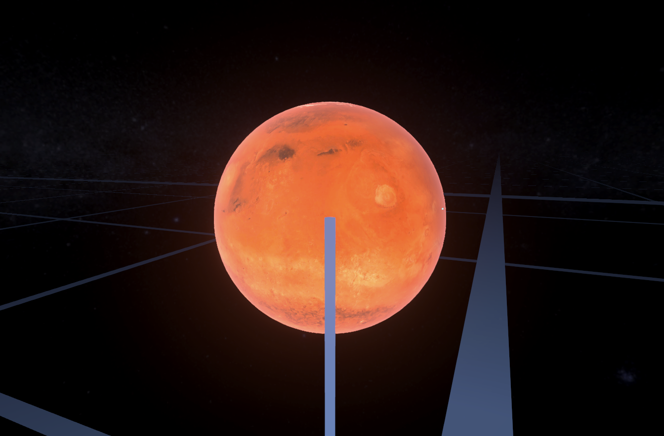 Высота над эклиптикой рисуется поверх Марса, вместо того что бы торчать в нем как шампур