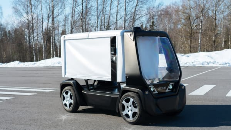 Компания Clevon разработала автономный развозной фургон © Clevon