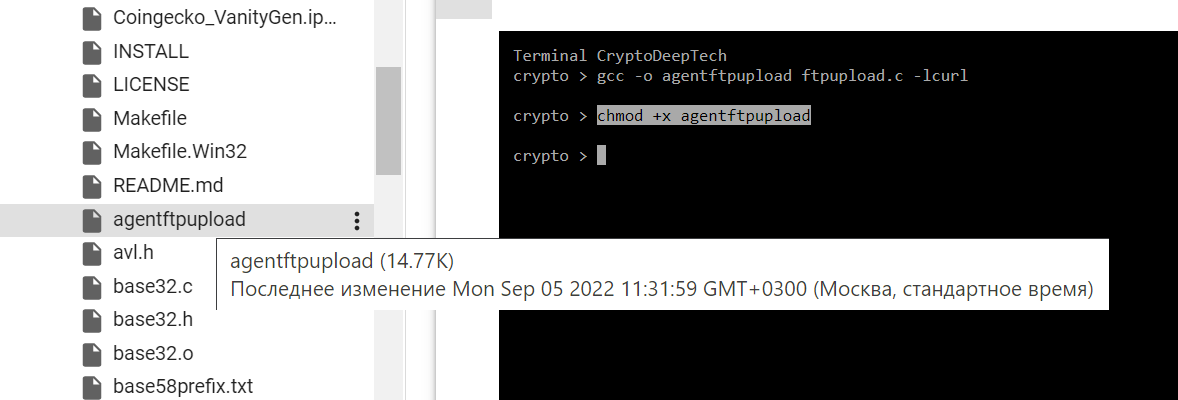Coingecko 和 Agent Ftpupload 創建漂亮的加密錢包地址，但要確保私鑰安全