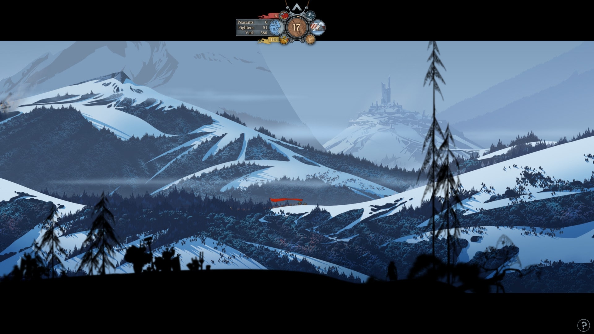В The Banner Saga игрок управляет караваном людей, которые пытаются спастись в условиях погибающего мира
