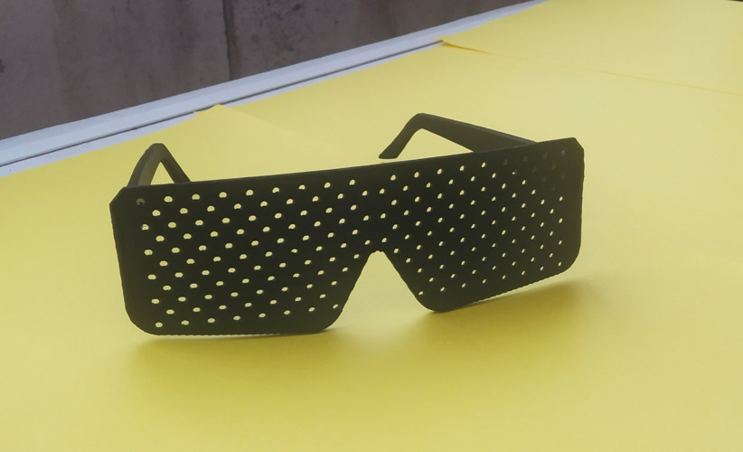 Перфорационные очки, распечатанные на 3d-принтере