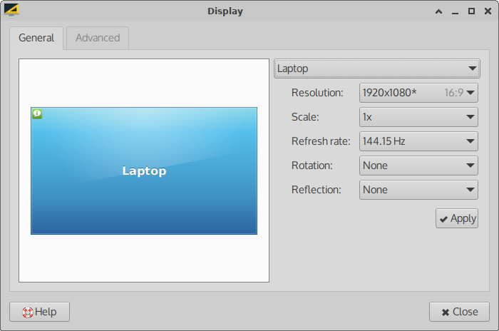 xfce4-display-settings