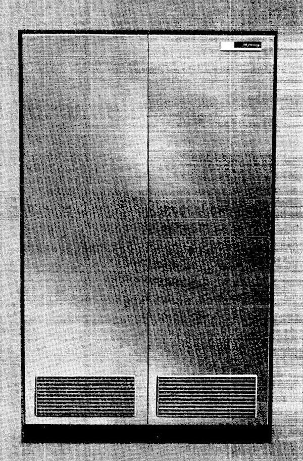 Блок управления передачей IBM 1448 был большим шкафом. Фотография из руководства IBM 1448 Transmission Control Unit.
