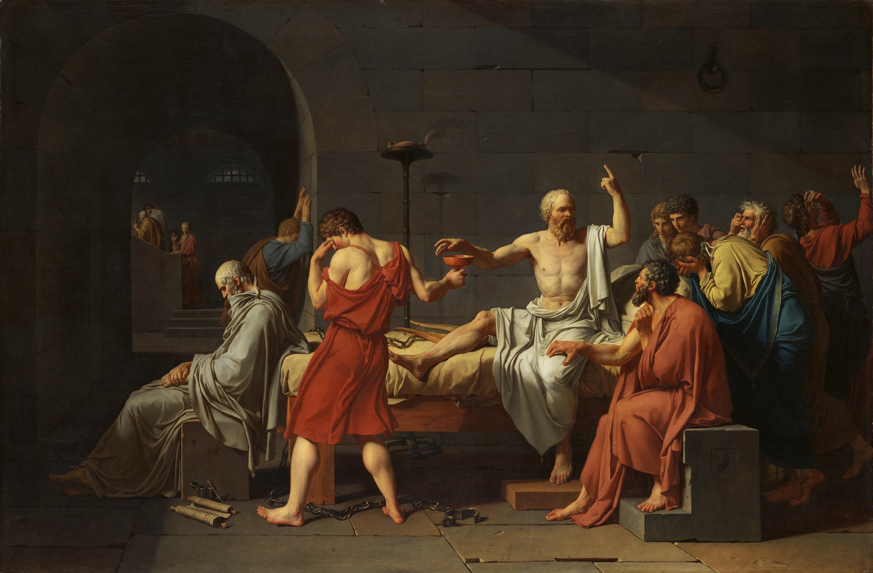 "Смерть Сократа", Жак Луи Давид, 1787
