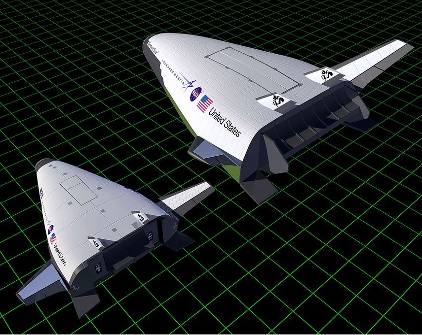 Визуализация нереализованных проектов X-33 (слева) и VentureStar (справа). Источник: wikipedia 