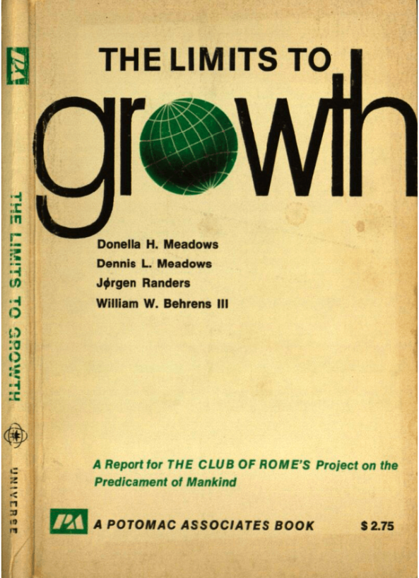 Обложка первого издания книги «Пределы роста». Источник