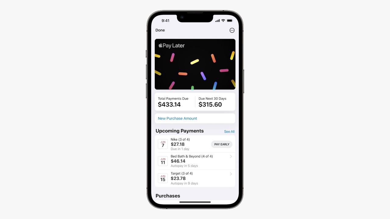 Сервис Pay Later – по сути рассрочка от Apple