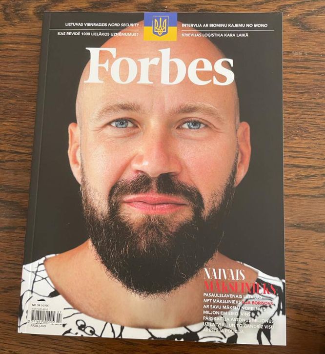 Илья Борисов в свежем выпуске латвийского журнала Forbes