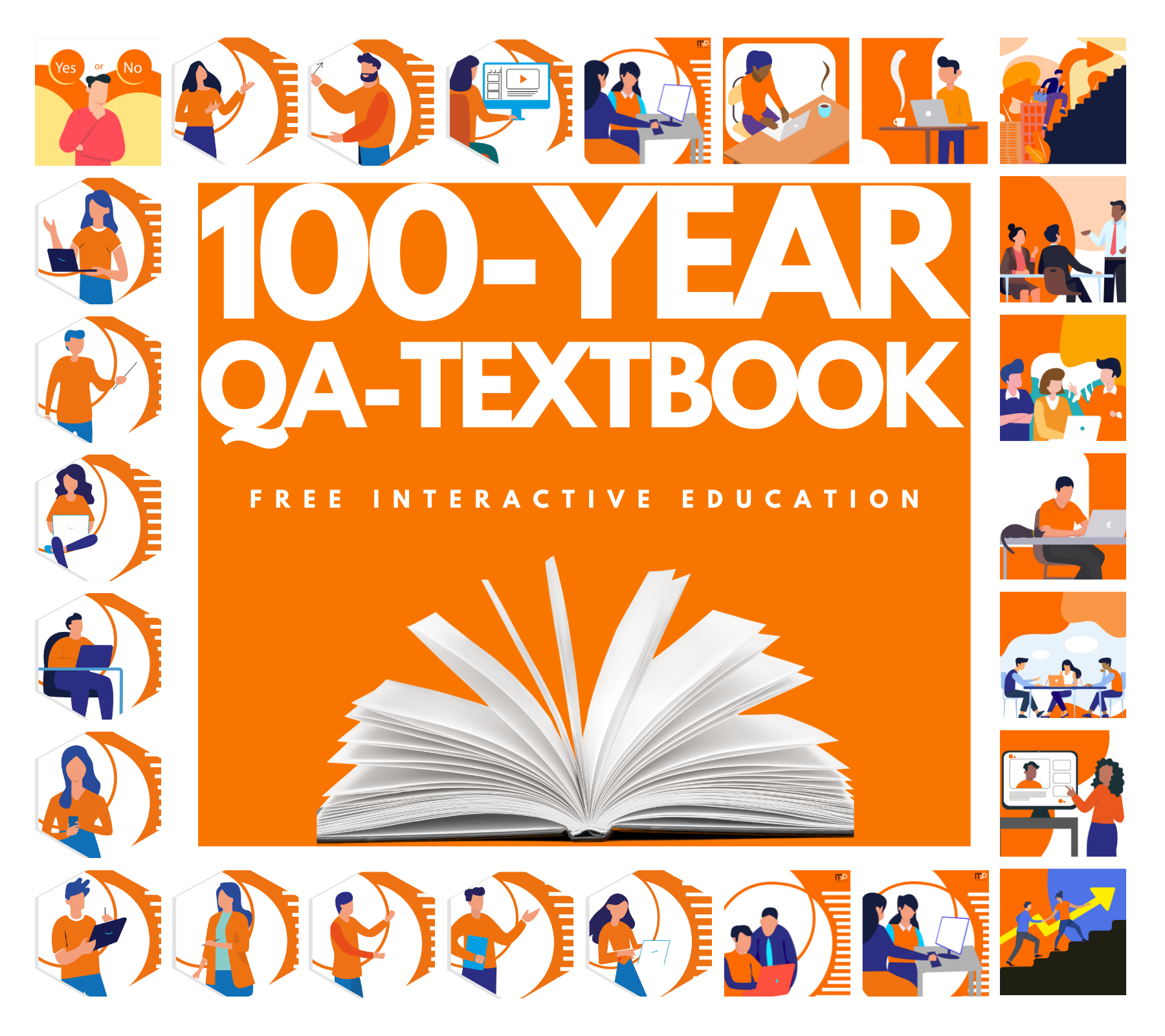 Обложка оригинальной англоязычной версии «100-years QA-textbook»