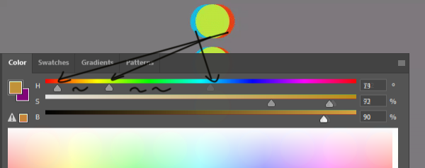 Сравнение отклонение цветов по спектру второго кадра референсной GIF