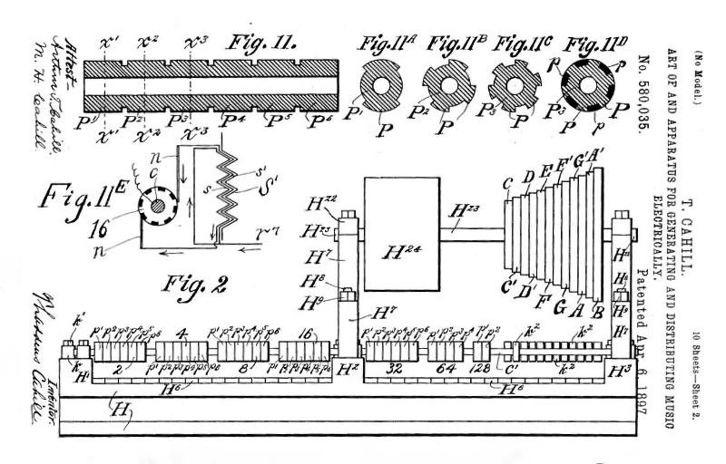 Схема устройства из патента Кэхилла