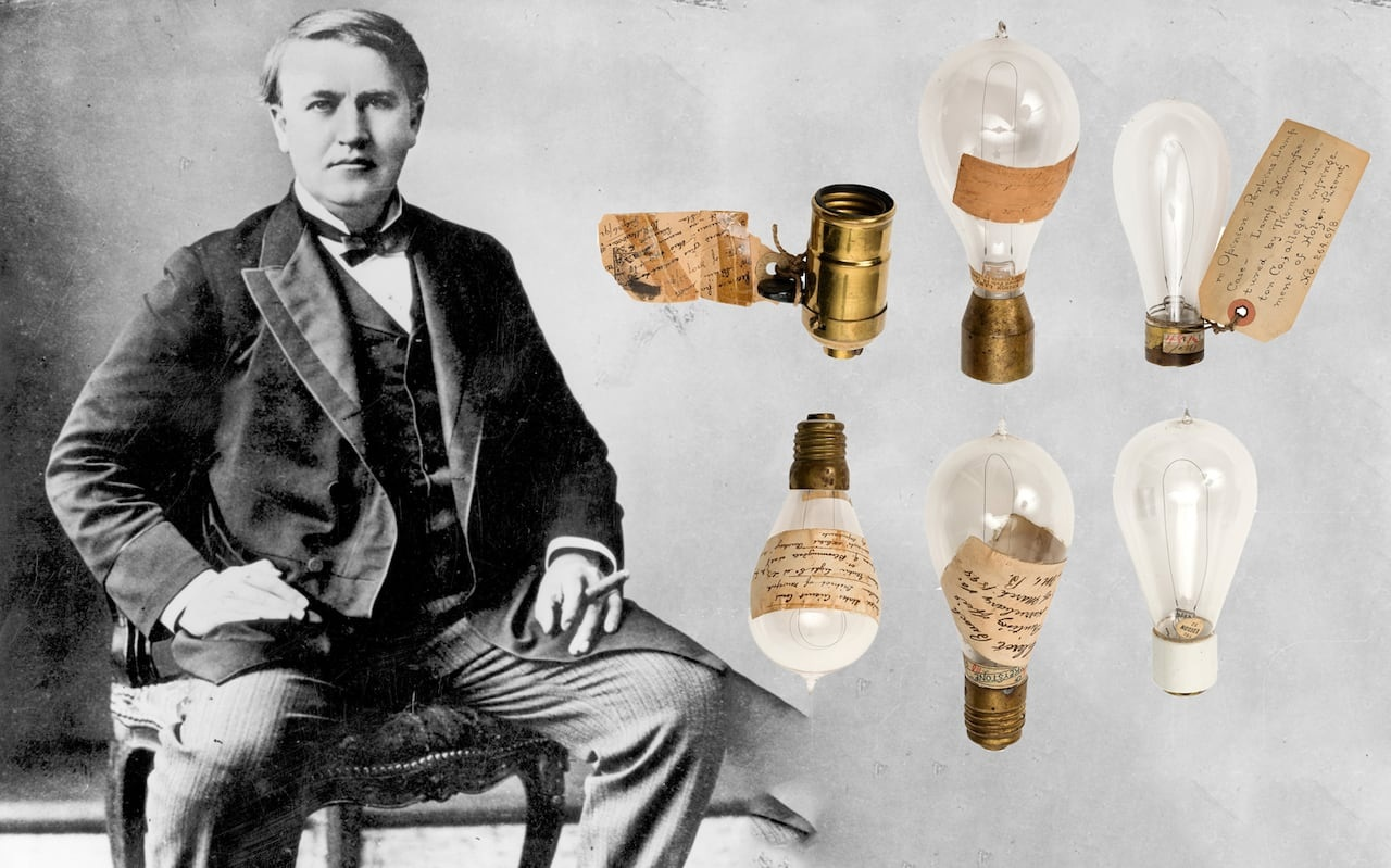 Эдисон уехал на отдых. Томасом Эдисоном в 1879 г.