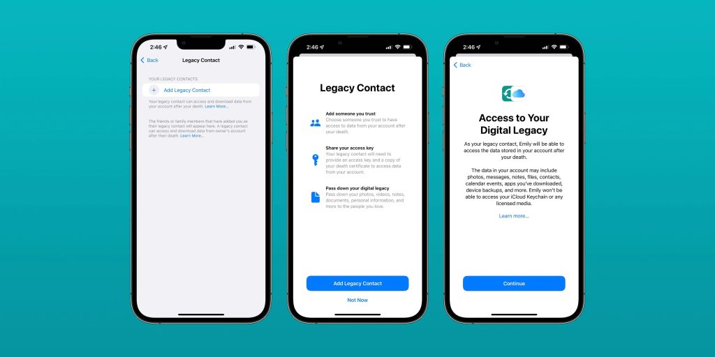 В iOS 15.2 появится функция Legacy Contact для передачи доступа к учетной записи после смерти её владельца