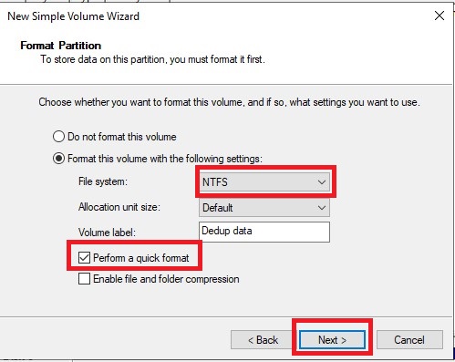 3.2.5 NTFS Format partition