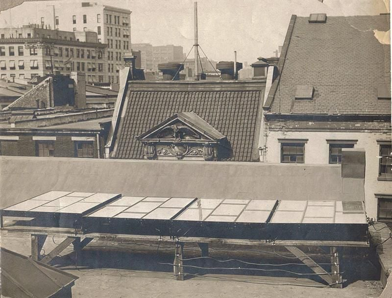 Нью-Йорк, 1884, солнечная электростанция Чарльза Фриггса