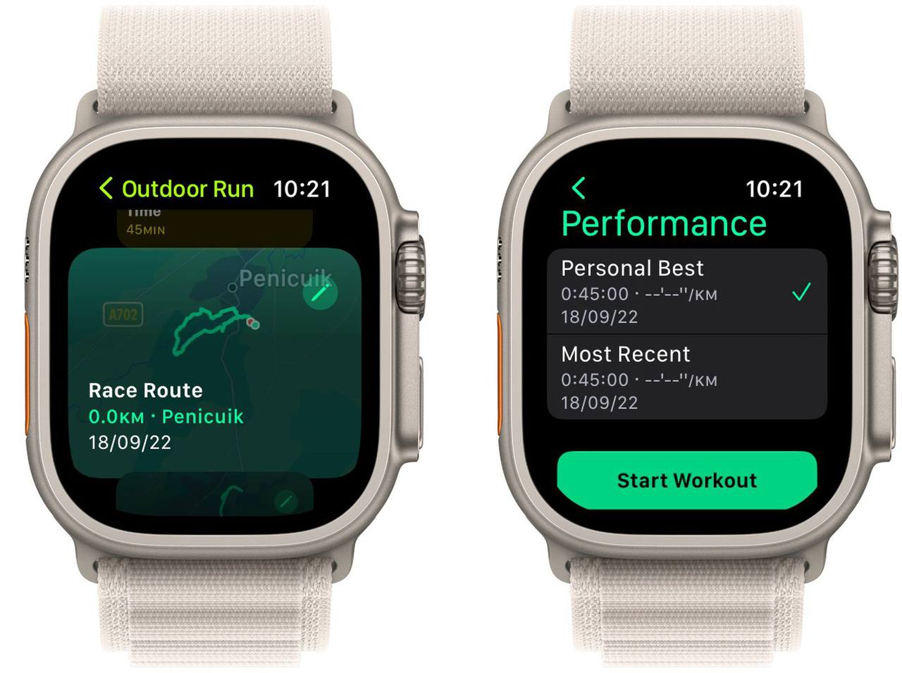 Новая возможность записи и следованию маршруту на Apple Watch 