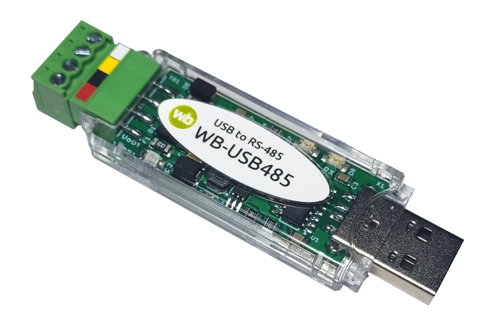 WB-USB485 — конвертер USB в RS-485 с выходом питания 12 В